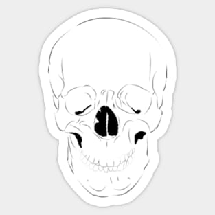 Skull Sketch Sticker